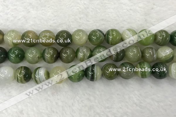 CAA1986 15.5 inches 16mm round banded agate gemstone beads