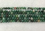 CAA1991 15.5 inches 6mm round banded agate gemstone beads