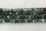 CAA1993 15.5 inches 10mm round banded agate gemstone beads