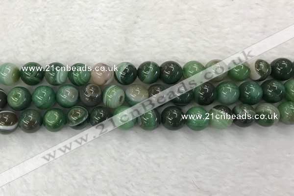 CAA1994 15.5 inches 12mm round banded agate gemstone beads