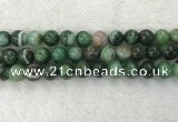 CAA1995 15.5 inches 14mm round banded agate gemstone beads