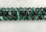 CAA2015 15.5 inches 14mm round banded agate gemstone beads