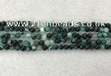 CAA2020 15.5 inches 4mm round banded agate gemstone beads