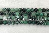 CAA2024 15.5 inches 12mm round banded agate gemstone beads