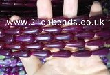 CAA2054 15.5 inches 8*20mm teardrop agate beads wholesale