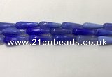 CAA2077 15.5 inches 10*30mm teardrop agate beads wholesale