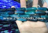 CAA2079 15.5 inches 10*30mm teardrop agate beads wholesale