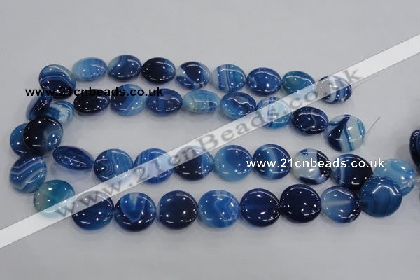 CAA208 15.5 inches 20mm flat round madagascar agate beads