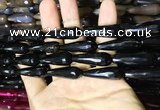 CAA2094 15.5 inches 10*30mm faceted teardrop agate beads