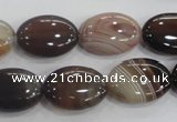 CAA211 15.5 inches 13*18mm oval madagascar agate beads