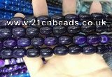 CAA2115 15.5 inches 10*14mm drum agate beads wholesale