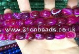 CAA2116 15.5 inches 10*14mm drum agate beads wholesale