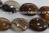 CAA212 15.5 inches 15*20mm oval madagascar agate beads