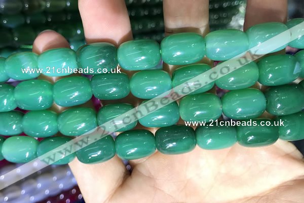 CAA2124 15.5 inches 10*14mm drum agate beads wholesale