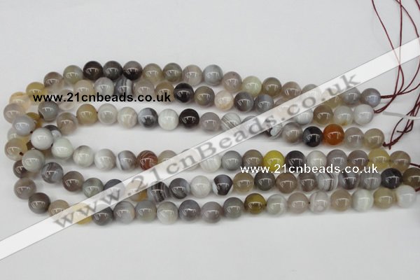 CAA225 15.5 inches 10mm round botswana agate gemstone beads