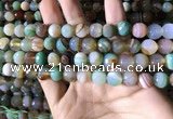 CAA2266 15.5 inches 10mm faceted round banded agate beads