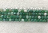 CAA2279 15.5 inches 8mm faceted round banded agate beads