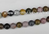 CAA228 15.5 inches 4mm round ocean agate gemstone beads wholesale