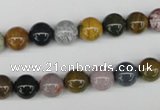 CAA230 15.5 inches 8mm round ocean agate gemstone beads wholesale