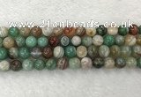 CAA2303 15.5 inches 10mm round banded agate gemstone beads