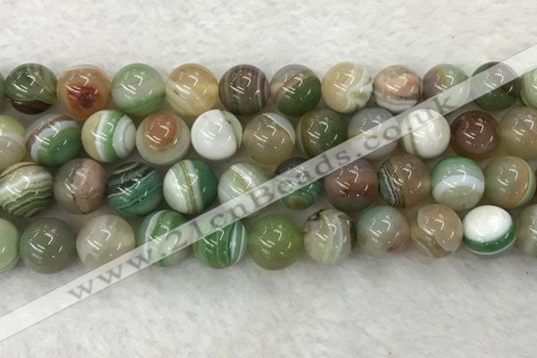 CAA2306 15.5 inches 16mm round banded agate gemstone beads