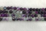 CAA2313 15.5 inches 8mm round banded agate gemstone beads