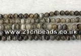 CAA2317 15.5 inches 8mm round banded agate gemstone beads