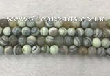 CAA2319 15.5 inches 10mm round banded agate gemstone beads