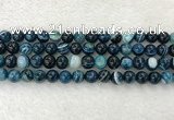 CAA2325 15.5 inches 10mm round banded agate gemstone beads