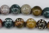 CAA233 15.5 inches 14mm round ocean agate gemstone beads wholesale