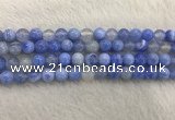 CAA2334 15.5 inches 10mm round banded agate gemstone beads