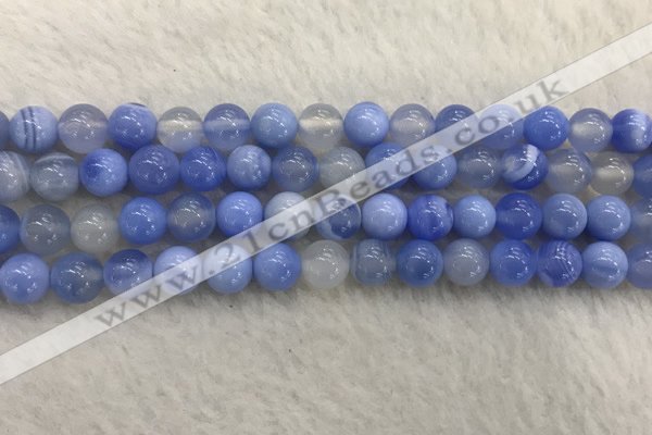 CAA2334 15.5 inches 10mm round banded agate gemstone beads