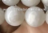 CAA2344 15.5 inches 12mm round white crazy lace agate beads wholesale