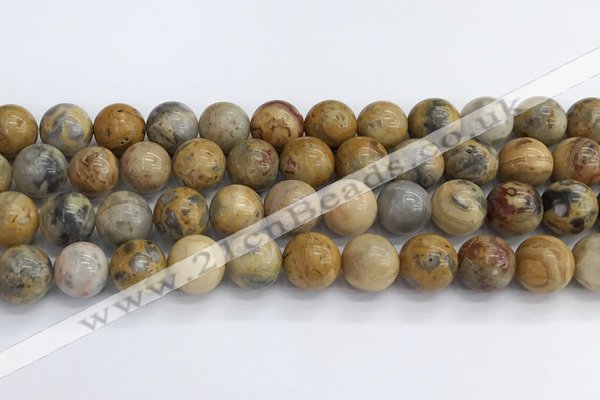 CAA2353 15.5 inches 14mm round crazy lace agate beads wholesale