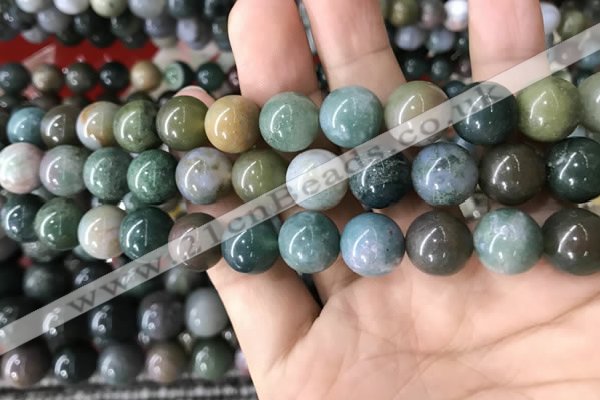 CAA2367 15.5 inches 12mm round Indian agate beads wholesale