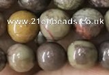 CAA2372 15.5 inches 8mm round ocean agate beads wholesale