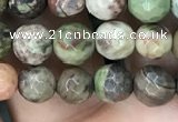 CAA2385 15.5 inches 6mm faceted round ocean agate beads wholesale