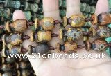 CAA2683 15.5 inches 13*18mm - 13*22mm vase-shaped tibetan agate dzi beads