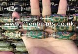 CAA2695 15.5 inches 14*38mm - 16*43mm rice tibetan agate dzi beads