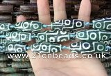 CAA2698 15.5 inches 14*38mm - 16*43mm rice tibetan agate dzi beads