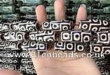 CAA2701 15.5 inches 14*38mm - 16*43mm rice tibetan agate dzi beads