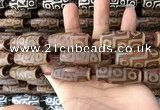 CAA2702 15.5 inches 14*38mm - 16*43mm rice tibetan agate dzi beads