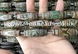 CAA2707 15.5 inches 14*38mm - 16*43mm rice tibetan agate dzi beads