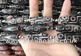 CAA2709 15.5 inches 14*38mm - 16*43mm rice tibetan agate dzi beads