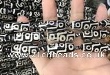 CAA2725 15.5 inches 11*29mm - 13*30mm rice tibetan agate dzi beads