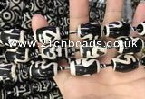 CAA2735 15.5 inches 14*21mm - 16*22mm drum tibetan agate dzi beads