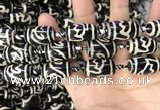 CAA2736 15.5 inches 14*21mm - 16*22mm drum tibetan agate dzi beads