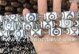 CAA2741 15.5 inches 14*21mm - 16*22mm drum tibetan agate dzi beads