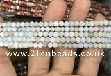 CAA2805 15 inches 4mm faceted round fire crackle agate beads wholesale