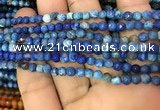 CAA2828 15 inches 4mm faceted round fire crackle agate beads wholesale